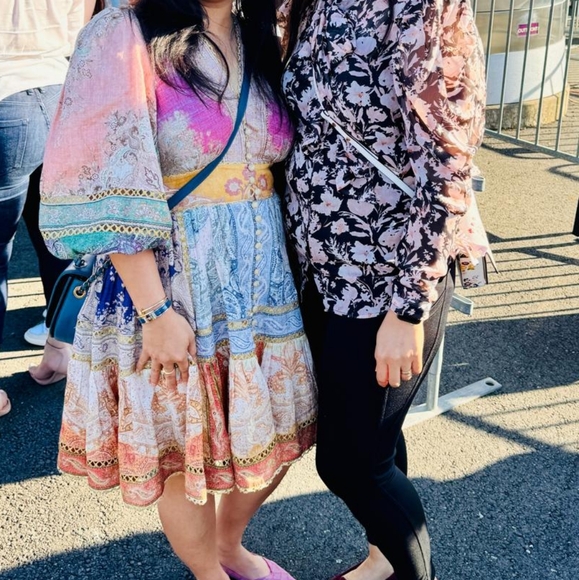 Zimmermann Anneke Lantern Mini Dress in Spliced size 3 - Picture 2 of 3